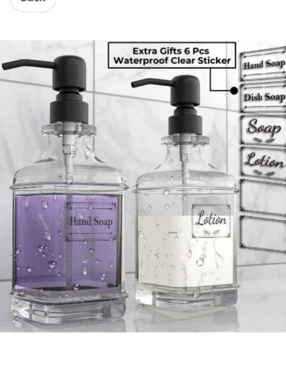 Glass Coffee Syrup Dispensers